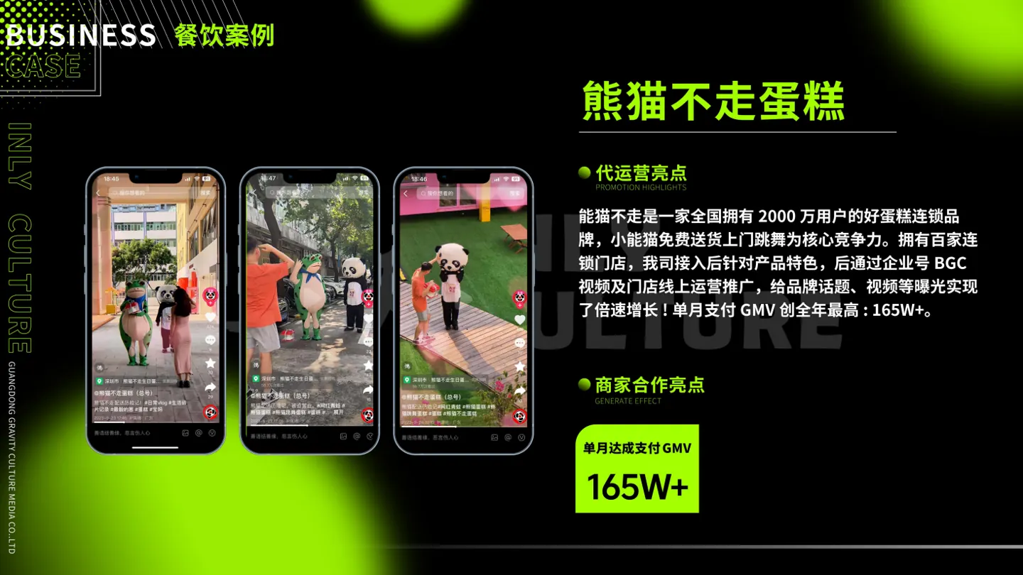 熊猫不走蛋糕合作案例画面