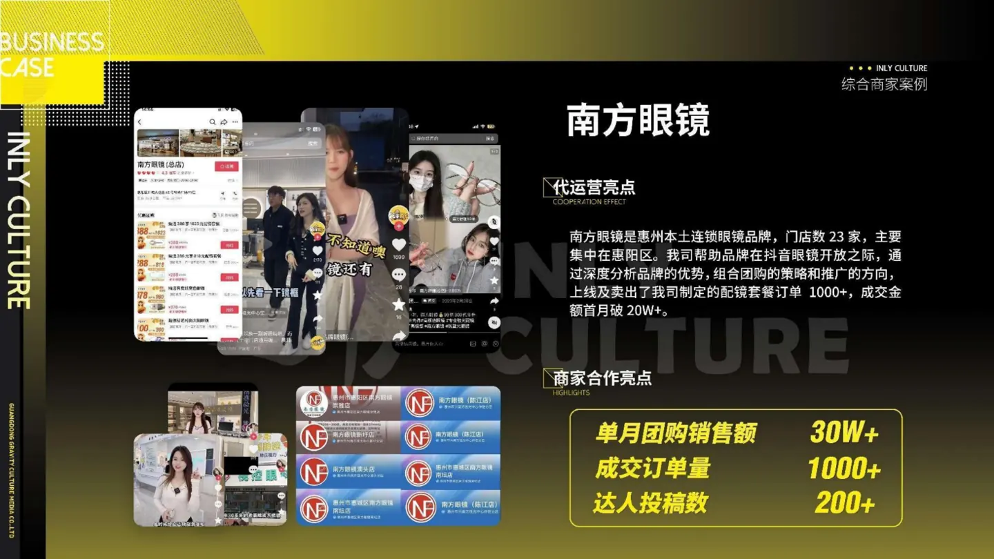 南方眼镜合作案例画面