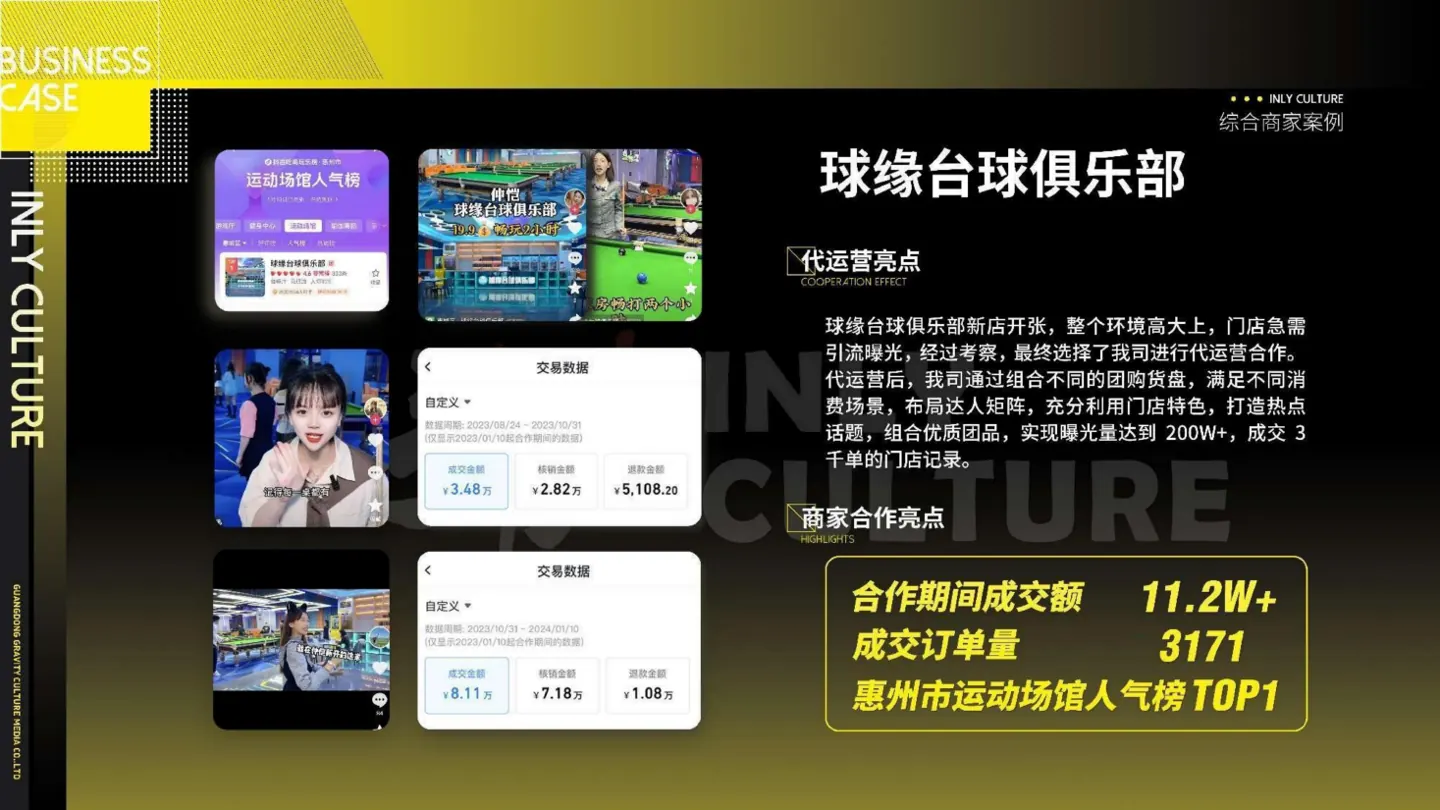 球缘台球俱乐部合作案例画面